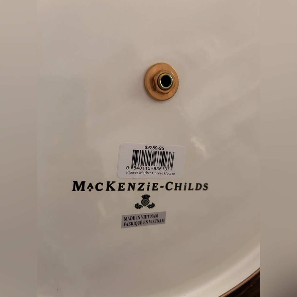 Mackenzie Childs floral cheese Course platter - Picture 10 of 15